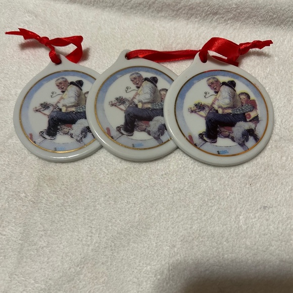 Vintage 1997 Norman Rockwell JCPenny Ornaments “Gramps at the Reins” - Picture 1 of 3